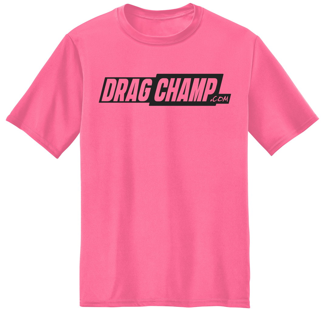 DRAGCHAMP Pink and Blackout DRIFIT Youth T