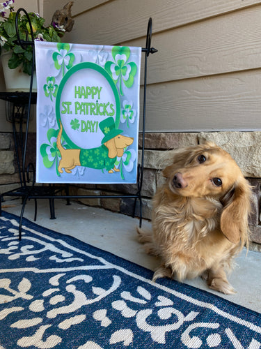 St Patricks Dachshund Flag