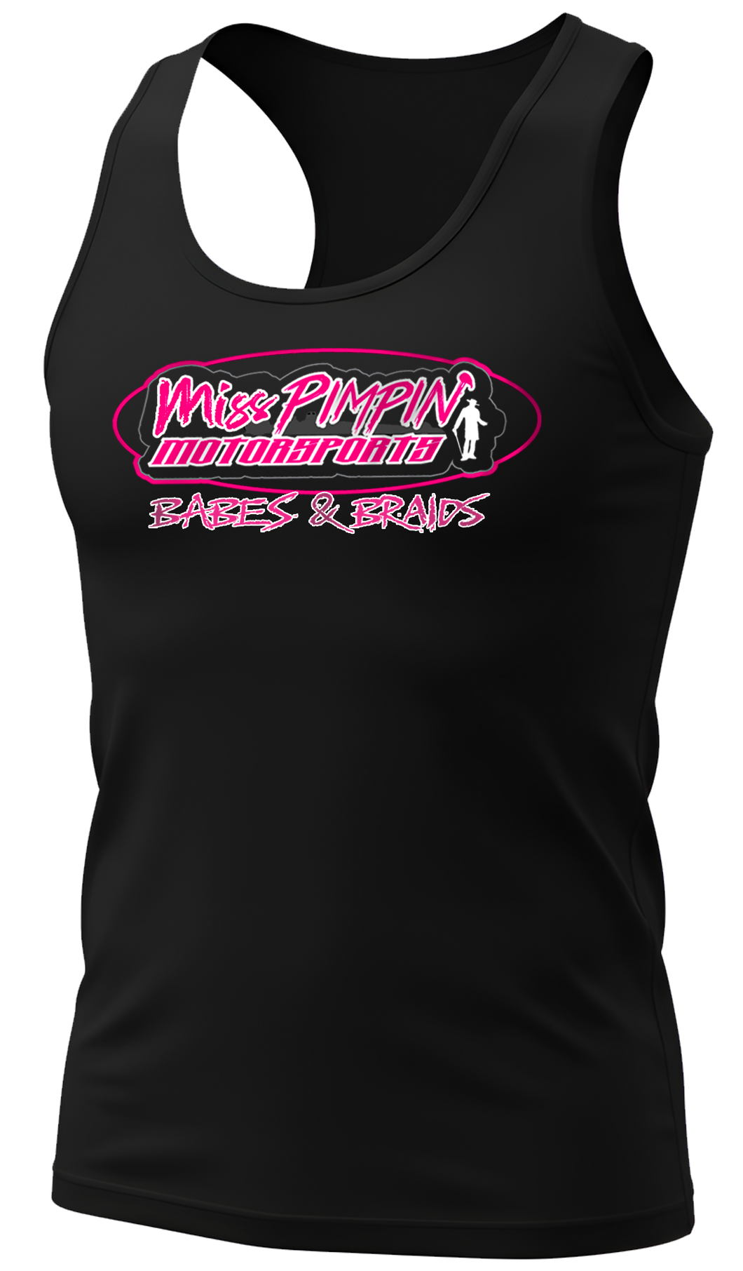 Miss Pimpin’ Ladies Racer Back Tank