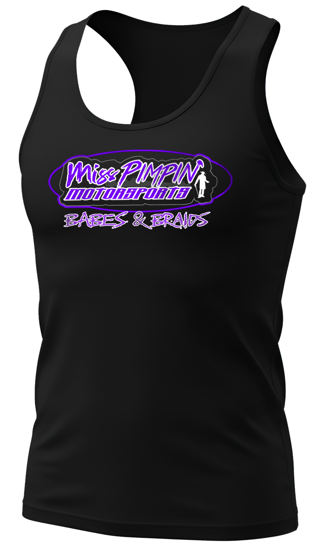Miss Pimpin’ Ladies Racer Back Tank