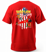 Load image into Gallery viewer, Waylon Racing Red Adult Tee