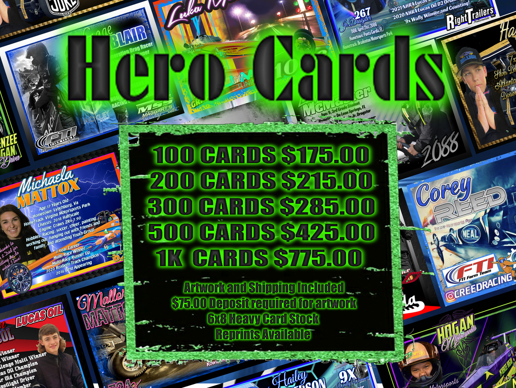 100 Hero Cards